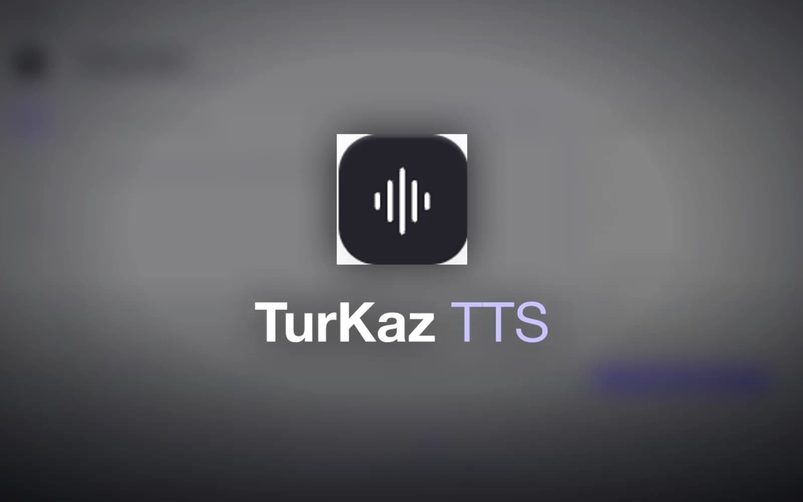 TurKaz TTS: обложка проекта